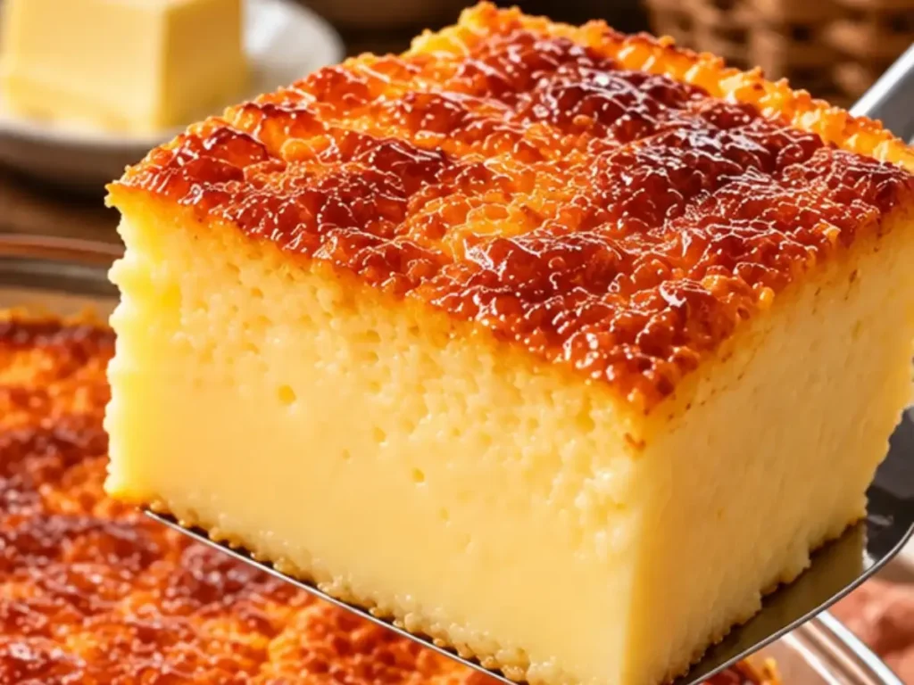 Bolo de Leite Condensado com Casquinha Dourada