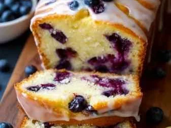 Bolo de Limão com Mirtilos