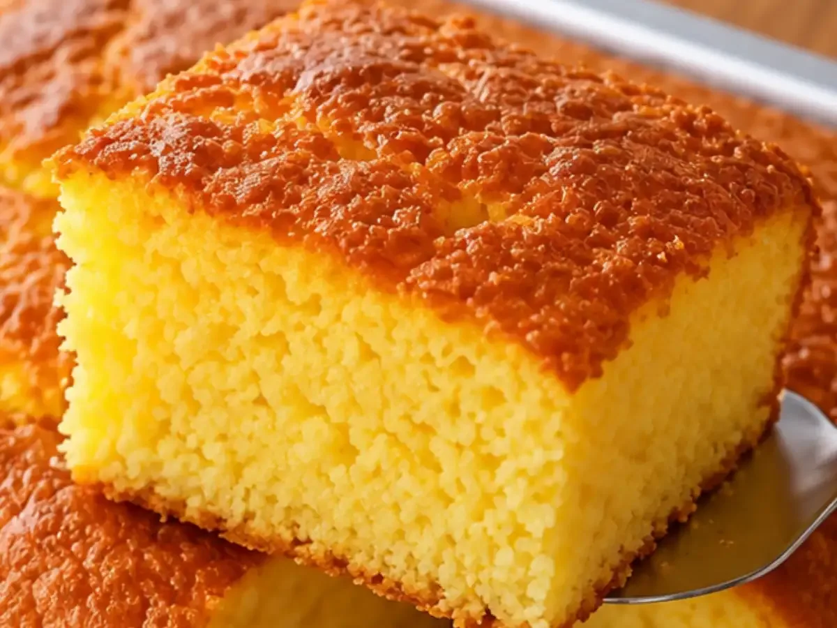 Bolo de Maizena com Fubá e Coco — Super Fofinho