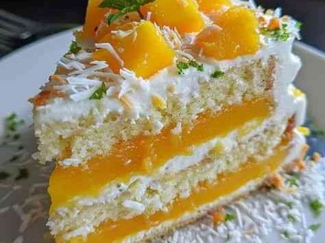 Bolo de Manga com Coco