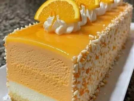 Bolo Mousse de Laranja com Chocolate Branco