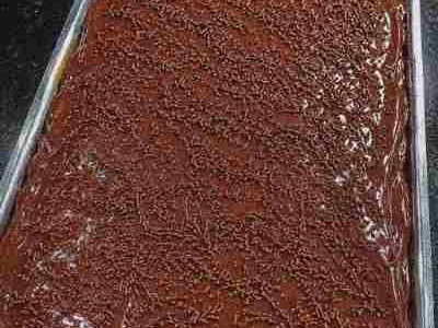 Bolo Nega Maluca com Cobertura de Brigadeiro