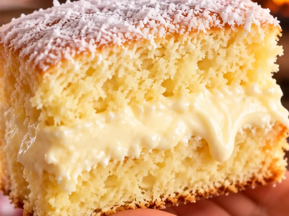 Bolo Nuvem de Leite Ninho com Recheio Cremoso