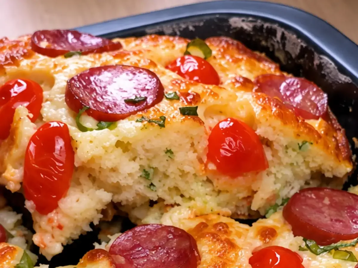 Bolo Salgado de Calabresa com Queijo