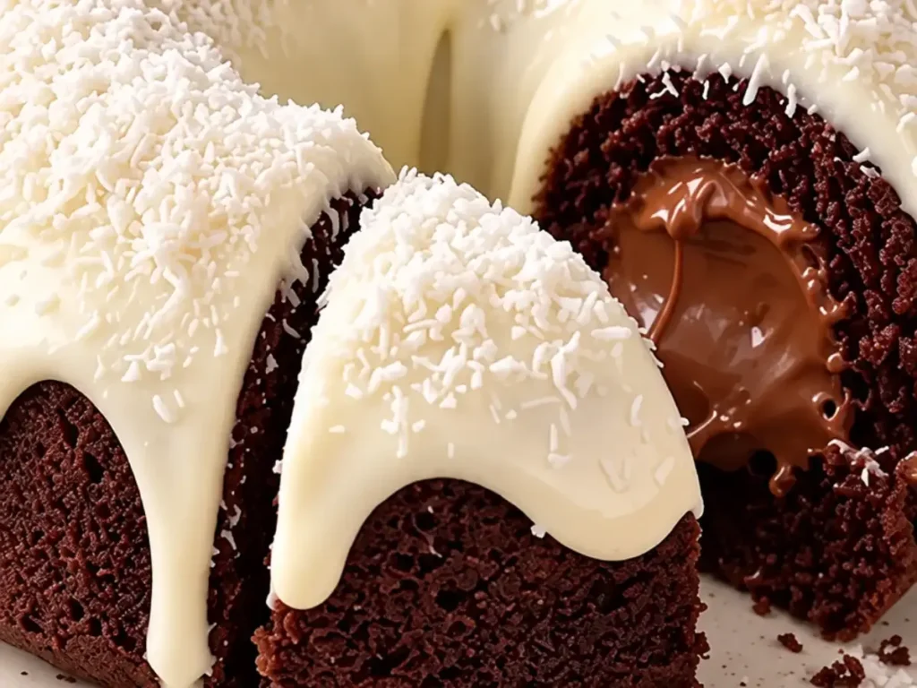 Bolo Vulcão de Chocolate com Leite Ninho