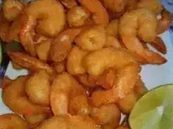 Camarão empanado com panko na airfryer