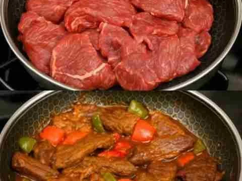 Carne bovina macia em 5 minutos (método chinês)