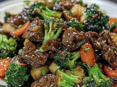 Carne com Brócolis ao Molho