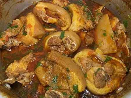 Carne de porco cozida perfeita