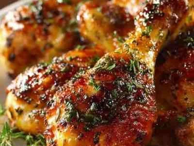 Coxas de Frango Assadas com Mel e Páprica Defumada