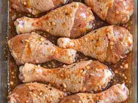 Coxas de Frango Marinadas com Alho
