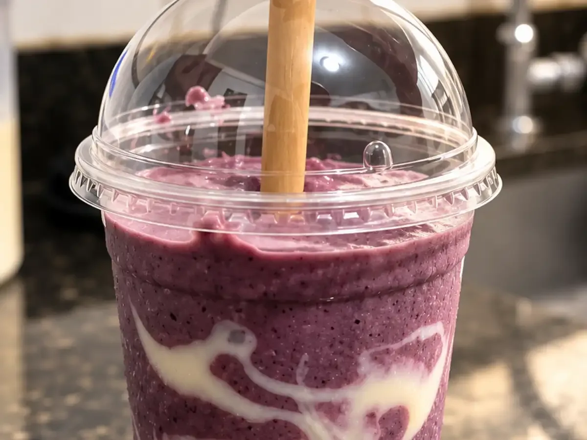 Creme de Uva Gelado no Copo