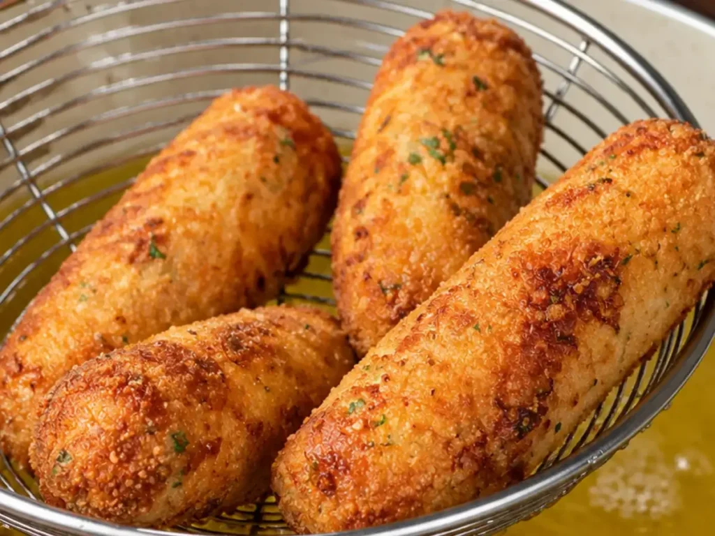 Croquete de Frango Crocante por Fora e Macio por Dentro
