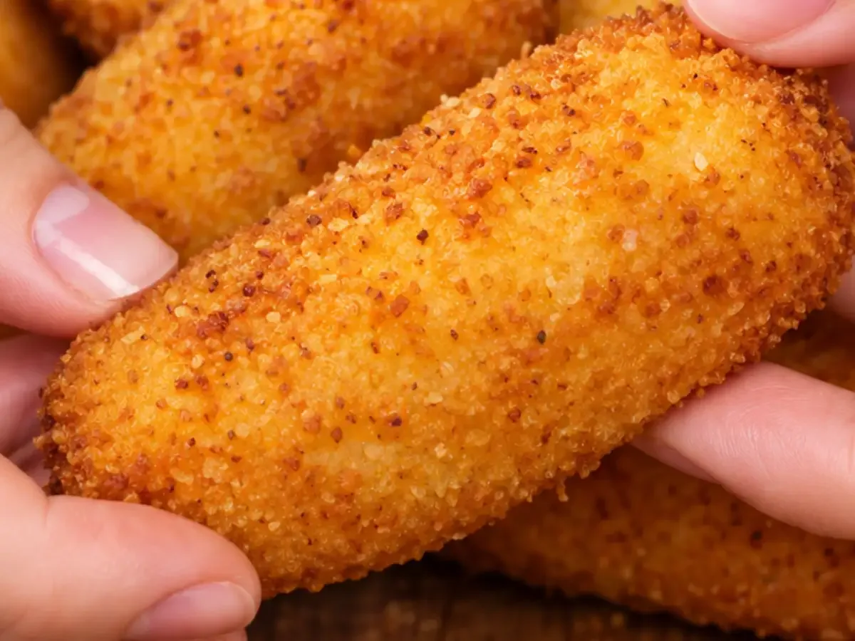 Croquete de Milho com Muçarela Super Crocante