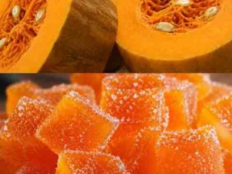 Doce de Abóbora Cristalizada Caseiro