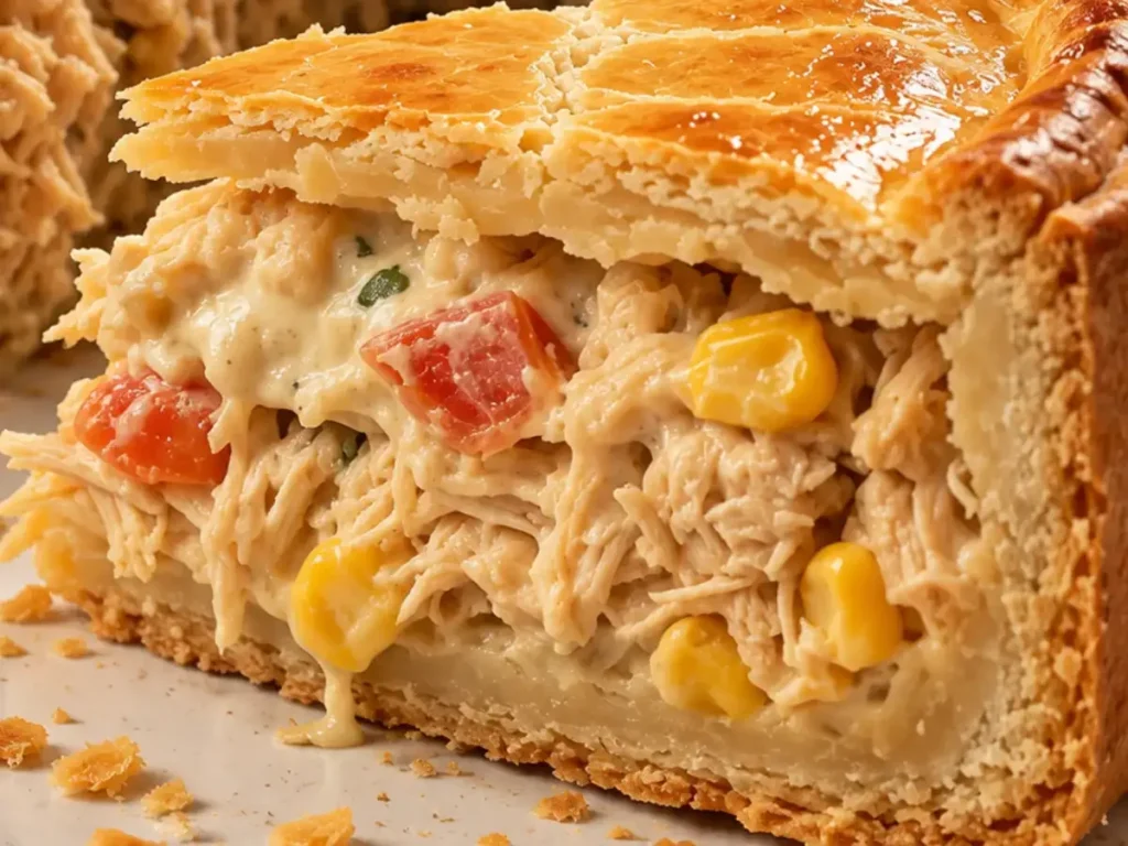 Empadão de Frango Super Cremoso com Massa Amanteigada