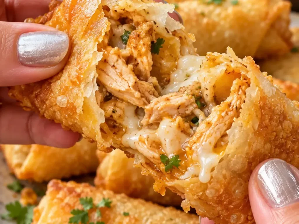 Enroladinho de Frango Super Crocante com Queijo