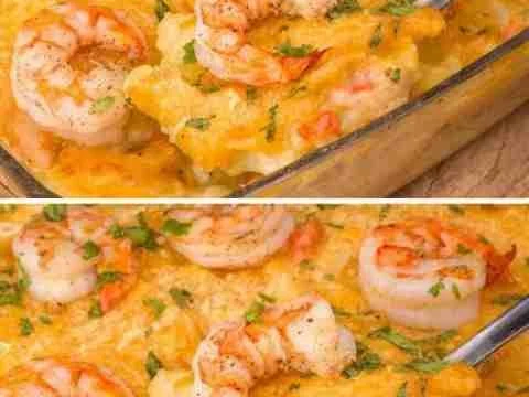 Escondidinho de camarão