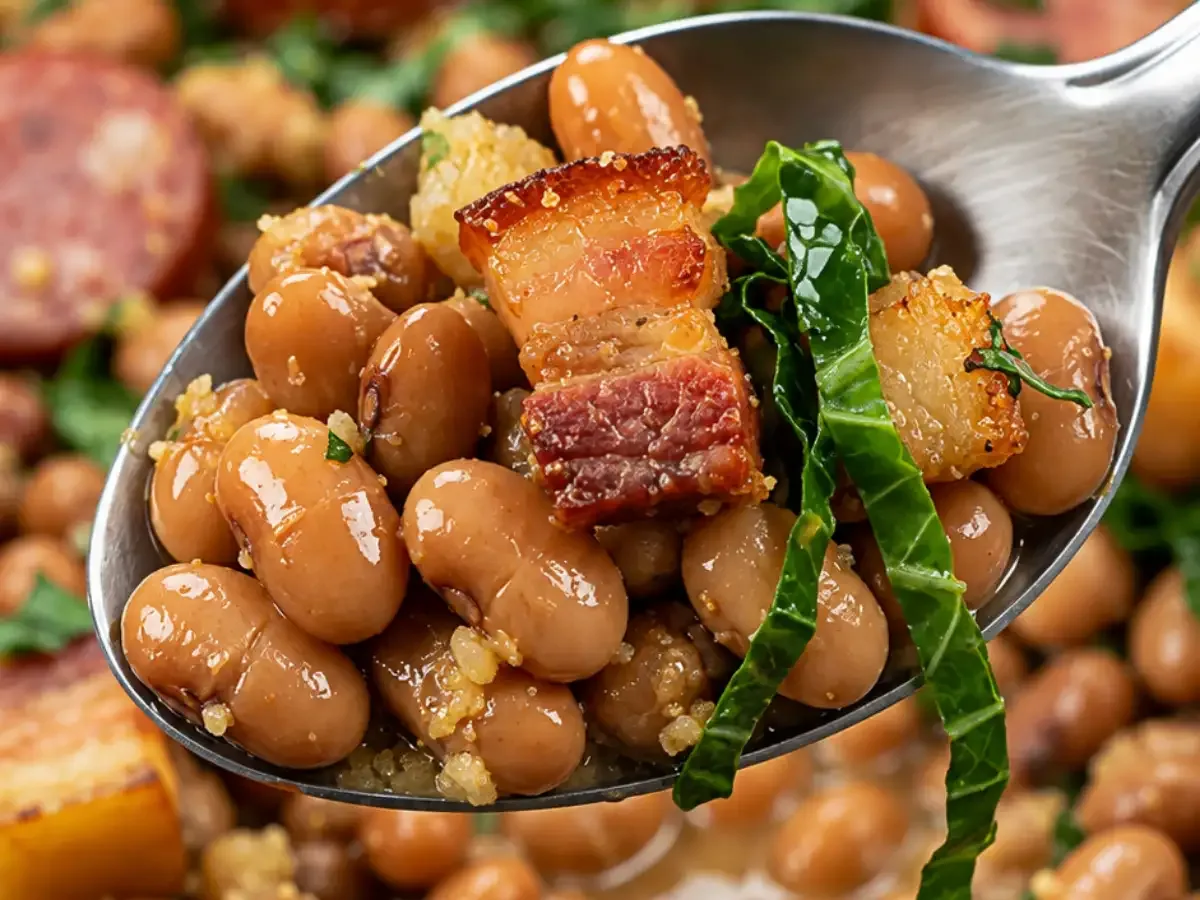 Feijão Tropeiro com Bacon e Calabresa
