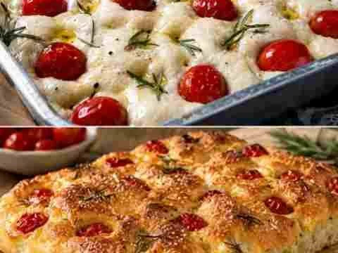 Focaccia Caseira sem Sovar