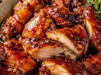 Frango Assado com Mel e Alho