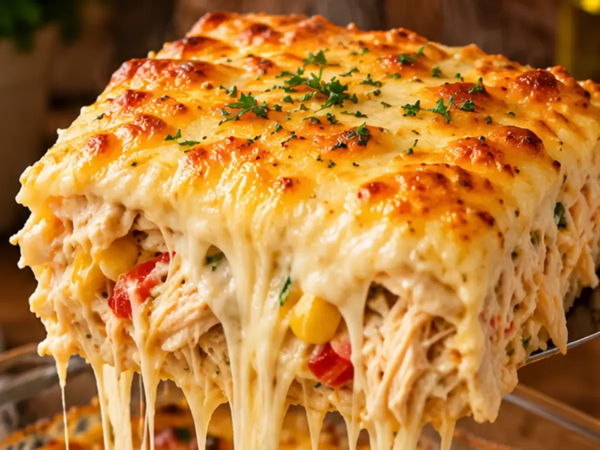 Fricassê de Frango Super Cremoso com Queijo Gratinado
