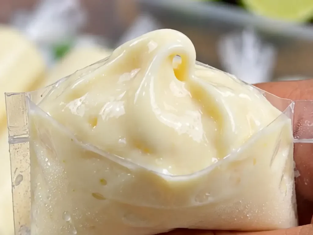Geladinho Cremoso de Limão com Leite Condensado