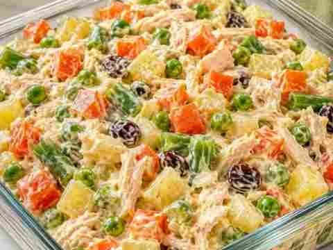 Maionese de Legumes com Frango