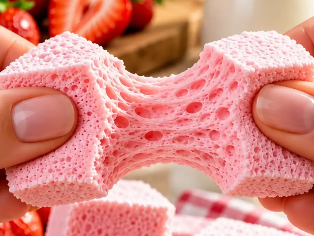 Marshmallow Caseiro de Morango