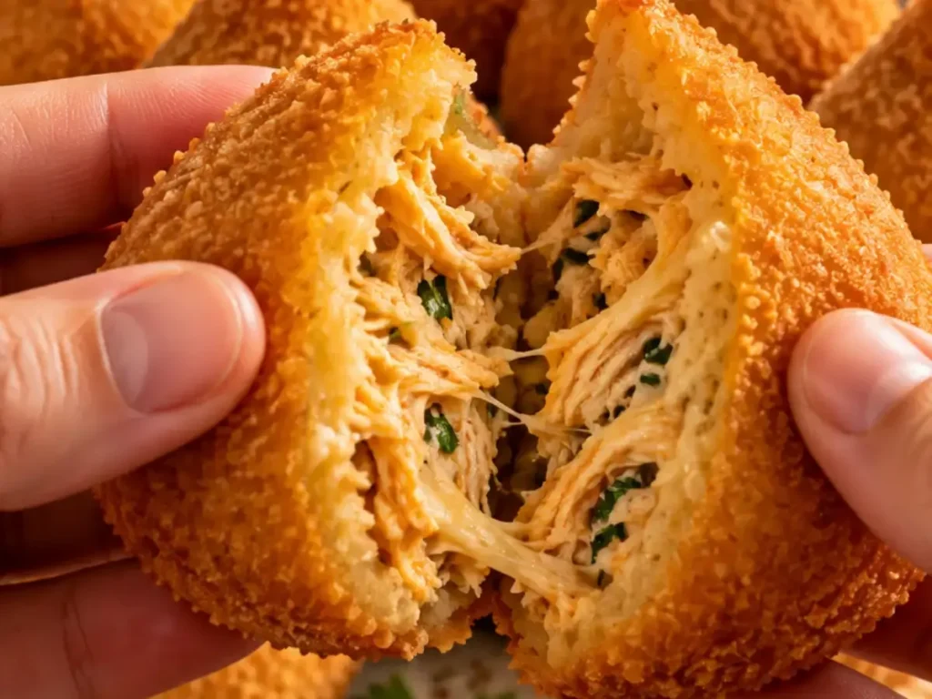 Massa de Coxinha Perfeita (com recheio de frango cremoso)