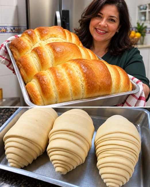 Pão caseiro sem ovos