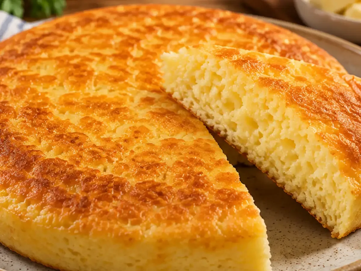 Pão de Maisena na Frigideira
