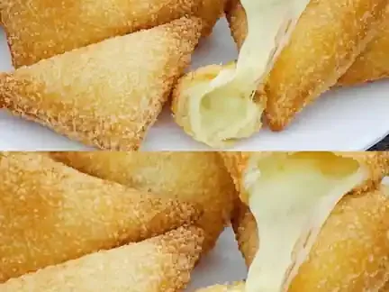 Pão frito recheado