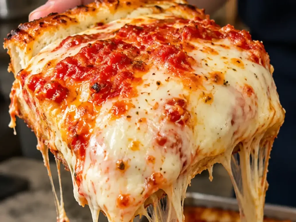 Pão Pizza de Forno Super Fofinho com Muito Queijo