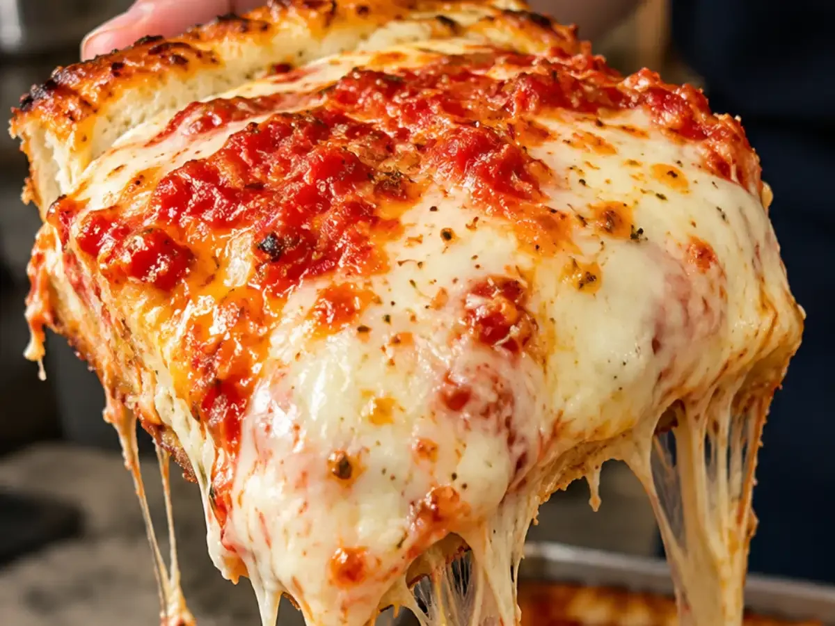 Pão Pizza de Forno Super Fofinho com Muito Queijo