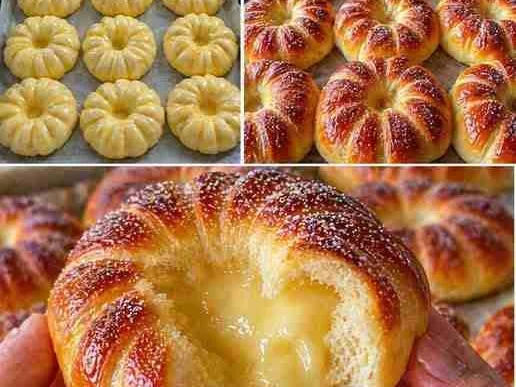 Pãozinho Doce Recheado (receita caseira)