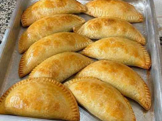 Pastel Assado de Presunto e Queijo