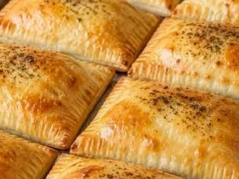 Pastel Assado de Queijo e Presunto