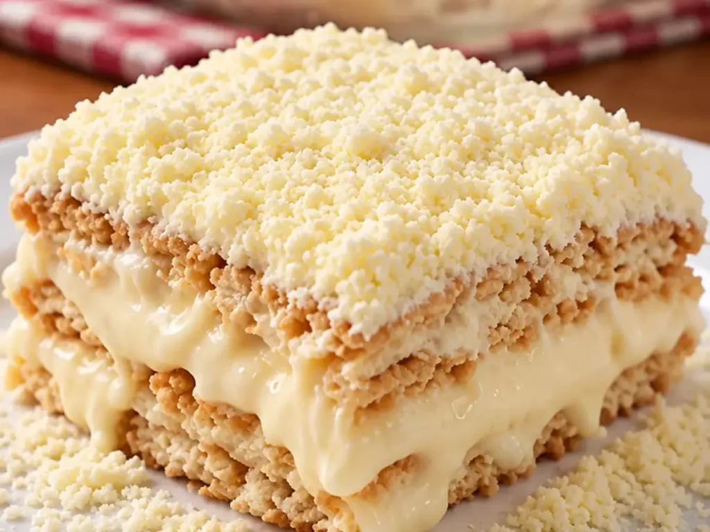 Pavê Cremoso de Leite Ninho com Biscoito Maisena
