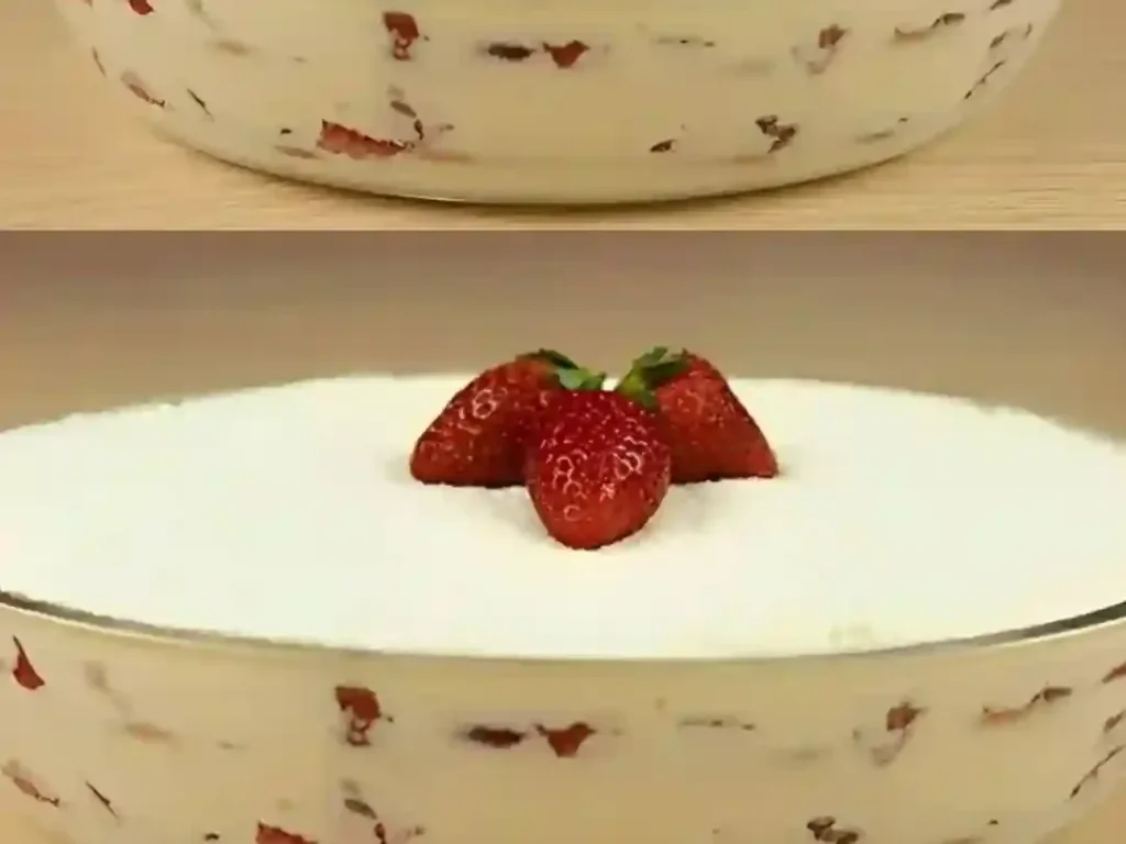 Pavê de Leite Ninho com Morango