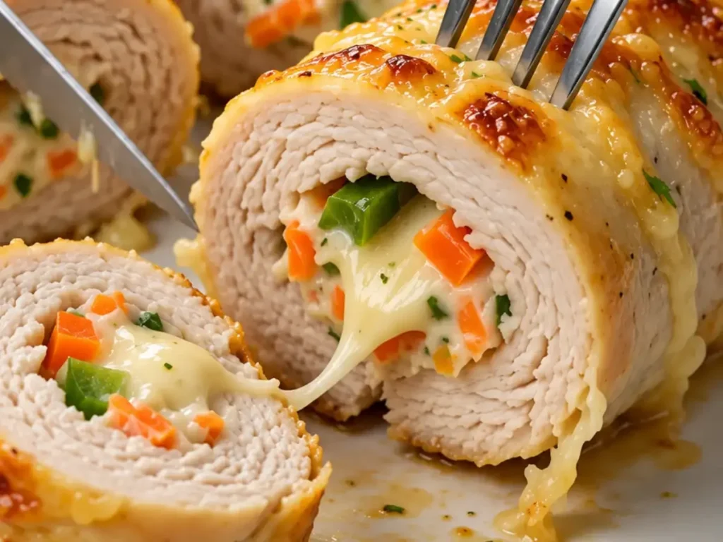 Peito de Frango Recheado Cremoso e Gratinado