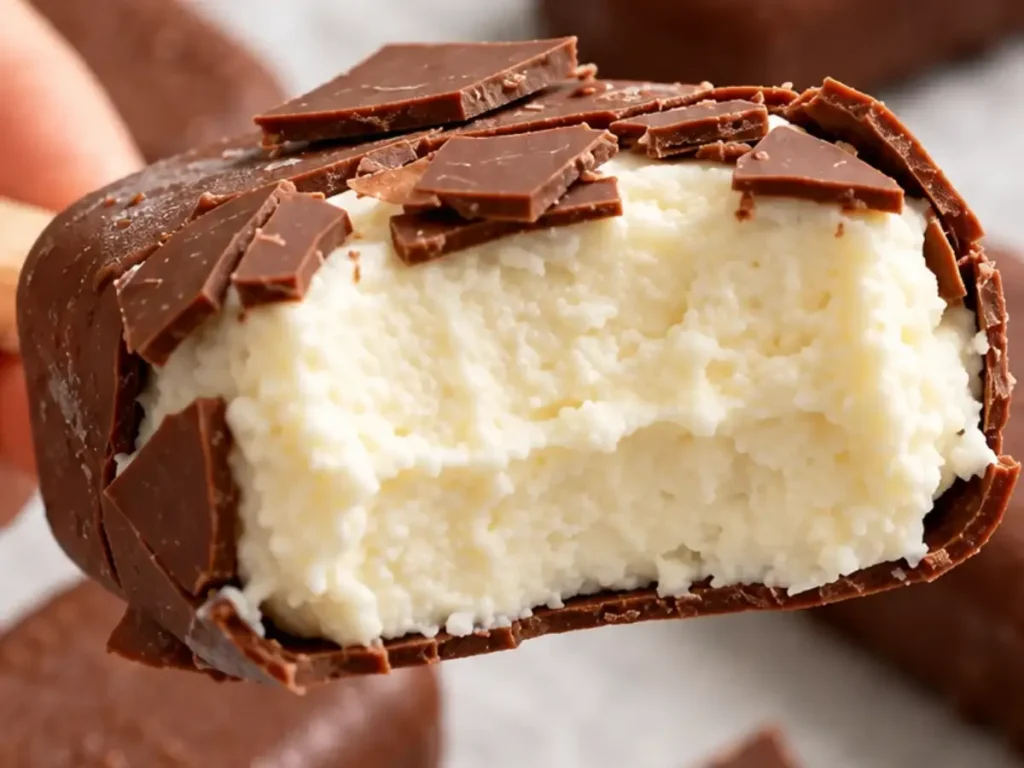 Picolé de Leite em Pó com Casquinha de Chocolate