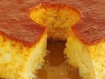 Pudim de Milho Verde com Leite de Coco