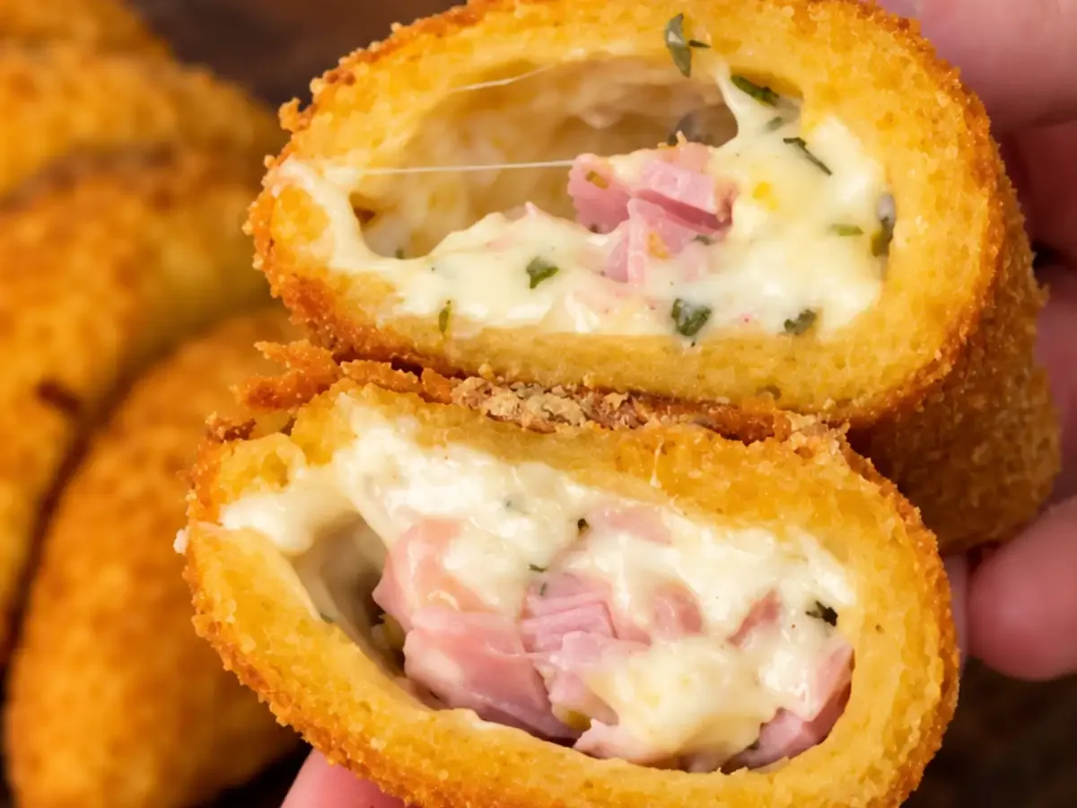 Risoles de Presunto e Queijo Super Crocante