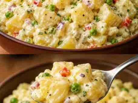Salada de Batata com Ovos Cremosa