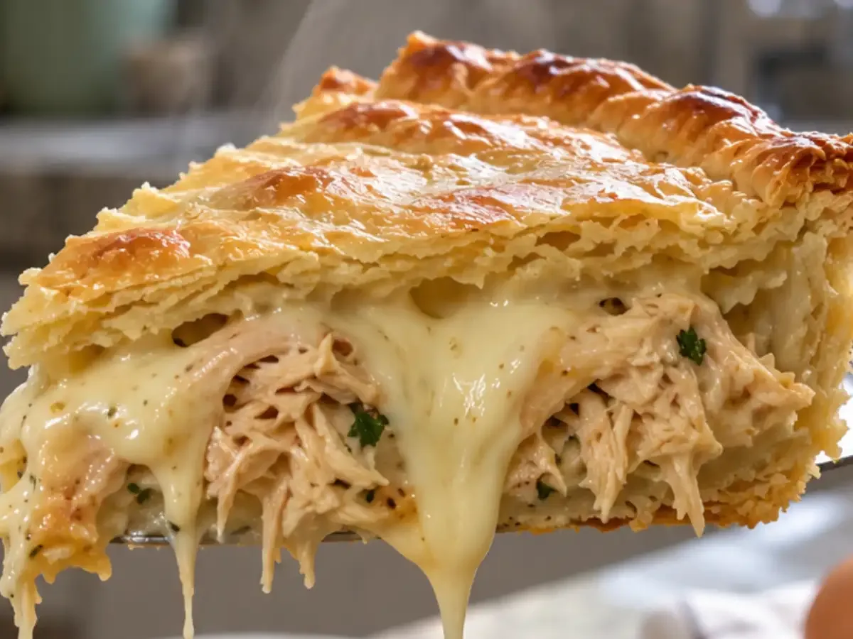 Torta Cremosa de Liquidificador com Frango que Derrete na Boca