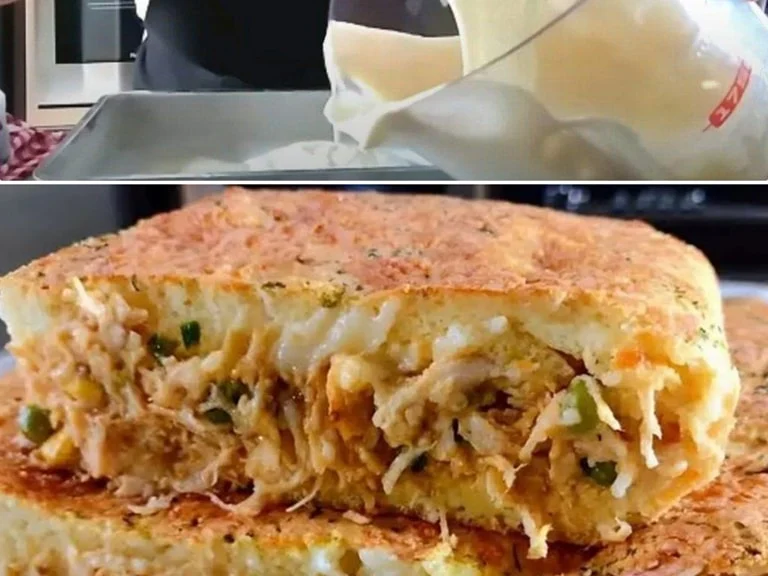 Torta de Liquidificador com Frango Cremoso