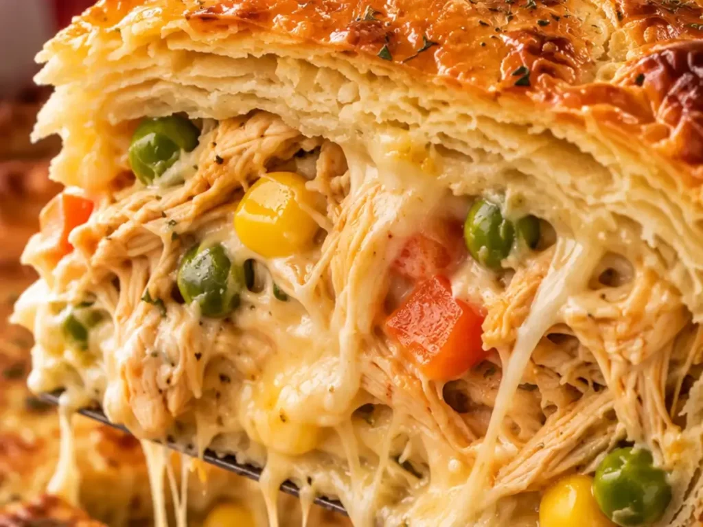 Torta de Liquidificador Fofinha (recheio de frango)