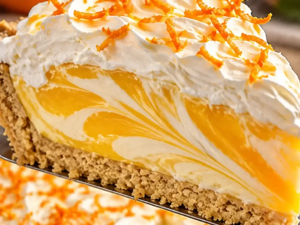 Torta gelada de laranja com biscoito champanhe e mascarpone