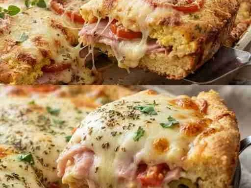 Torta Salgada de Presunto e Muçarela